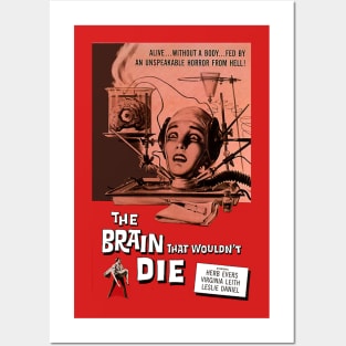 Classic Science Fiction Movie Poster - The Brain That Wouldn;t Die Posters and Art